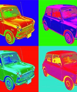 Mini Cooper Cars Paint By Numbers