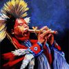 Native American Flute Player Paint By Numbers