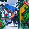 Old Canal Port By Oscar Florianus Bluemner Paint By Number