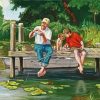 Father And Son Fishing Paint By Numbers
