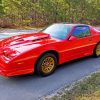 Red Firebird Car Paint By Numbers
