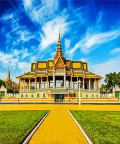 Royal Palace Cambodia paint by number
