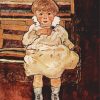 Seated Child Egon Schiele Paint By Number