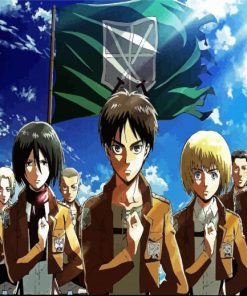 Attack On Titan Characters Paint By Number
