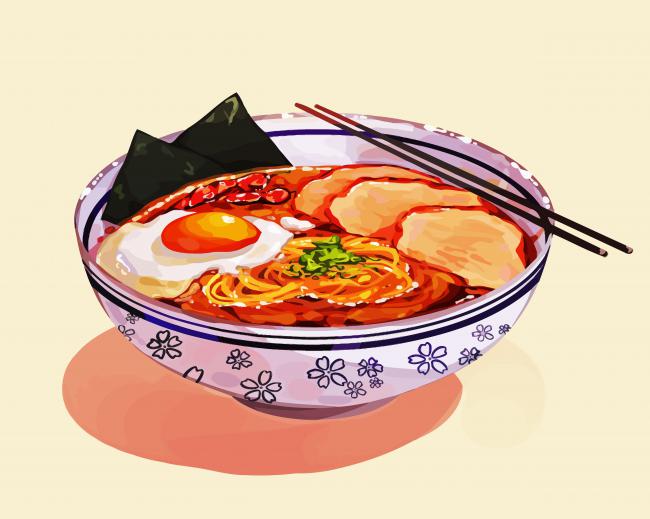 Spicy Ramen Paint By Number