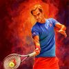 Tennis Player Roger Federer Paint By Numbers