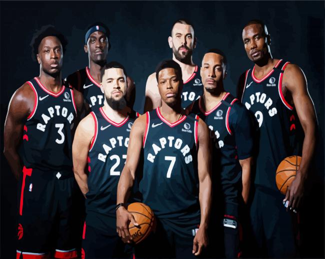 The Raptors Players Paint By Number