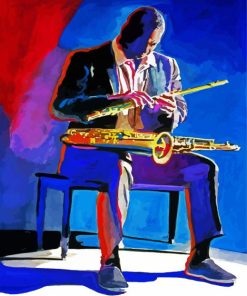 The Saxophone Player Art Paint By Number