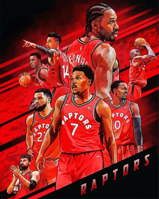 Toronto Raptors Players Paint By Number