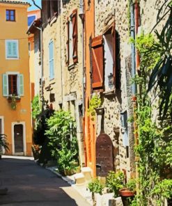 Aesthetic Vence Streets In France Paint By Numbers