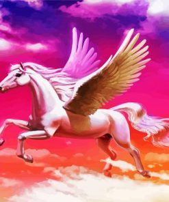 White Pegasus Paint By Number