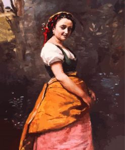 Young Woman paint by number