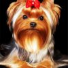 adorable yorkie puppy paint by number