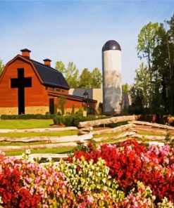Aesthetic Billy Graham Library Charlotte paint by number