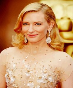 Aesthetic Cate Blanchett paint by number
