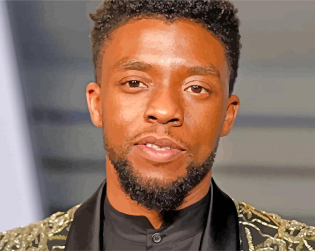 Aesthetic Chadwick Boseman Paint By Number