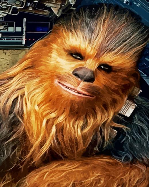 Aesthetic Chewbacca paint by number