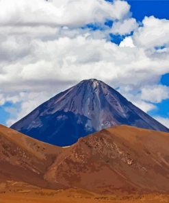 Aesthetic Licancabur Chile paint by number
