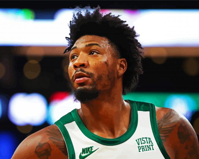 Aesthetic Marcus Smart Celtics paint by number