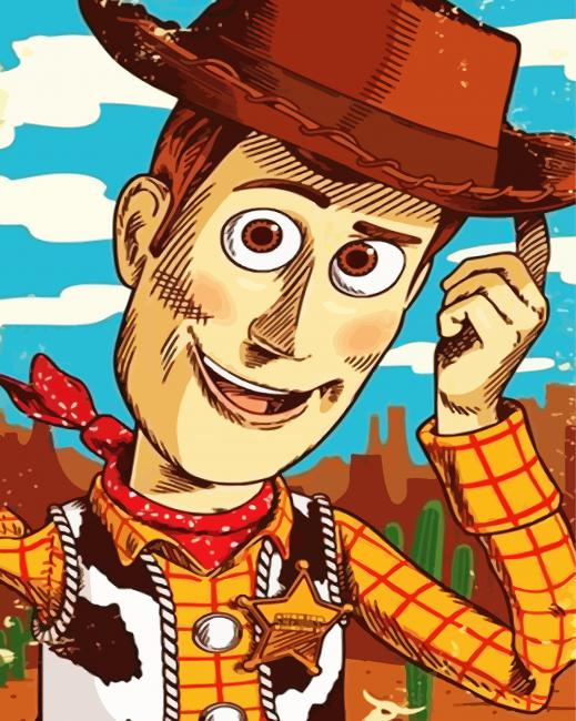 Sheriff Woody Paint By Numbers