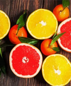 Aesthetic Citrus Fruits paint by number