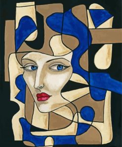 Aesthetic Cubism Lady paint by number