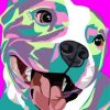 Aesthetic Pitbull Dog - Paint By Numbers