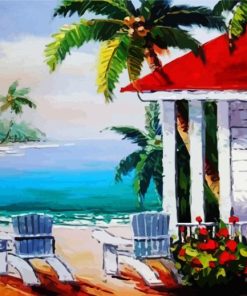 Beach house Art Paint By Numbers