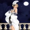 Blond Deco Lady paint by number