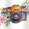 Camera And Flower paint by number