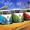 Campervans Volkswagen paint by number