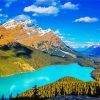 Canada Peyto Lake paint by number
