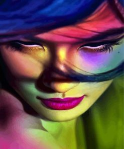Colorful Lady - Paint By Number