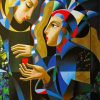 Colorful Cubism Women Paint By Numbers