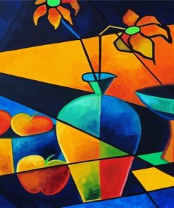 Cubism Flowers Paint By Numbers