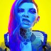 Dangerous Cyberpunk Girl Paint By Number