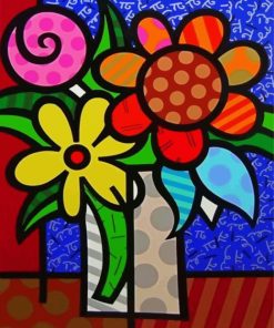 Colorful Flower Art Paint By Numbers