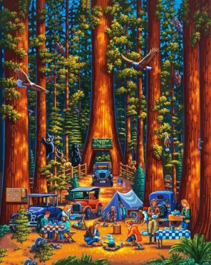 Redwood National Park Paint By Number