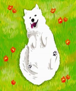 Samoyed Dog Art Paint By Number