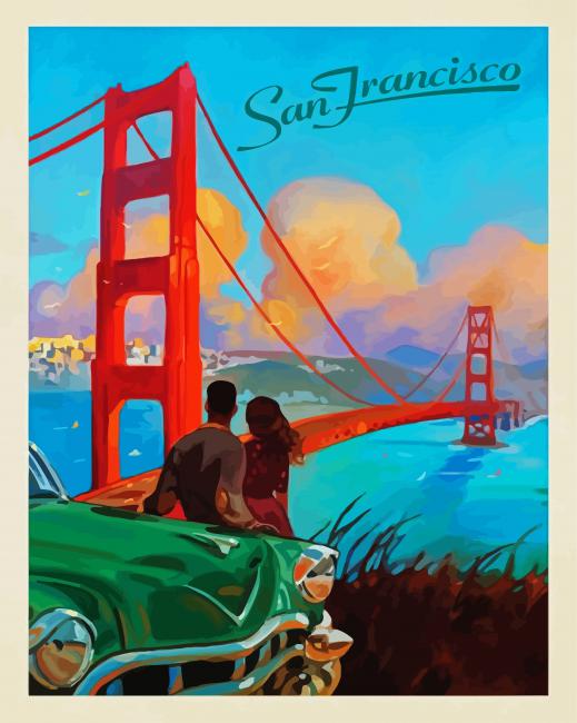 San Francisco Couple - Paint By Number
