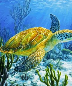 Sea Turtle paint by number