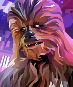 Star Wars Chewbacca paint by number