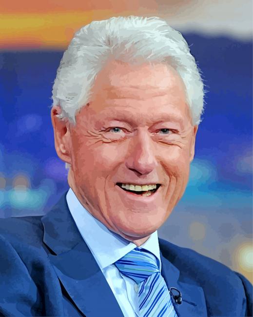 The American President Bill Clinton Paint By Number