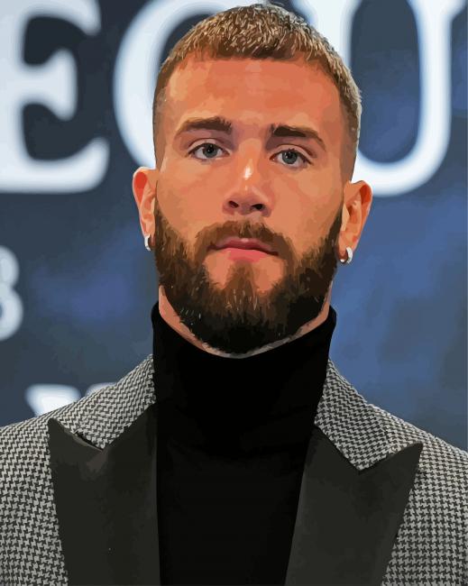 The Professional Boxer Caleb Plant paint by number