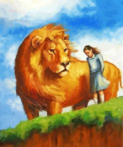 Woman And Lion Paint By Number