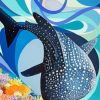 Abstract Whale Shark paint by numbers