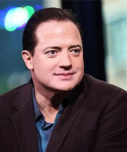 Actor Brendan Fraser Celebrity paint by numbers