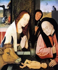 Adoration Of The Child By Bosch paint by number