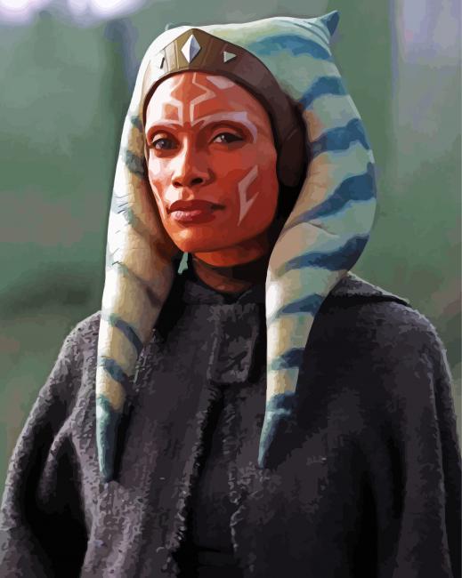 Ahsoka Movie Character paint by numbers