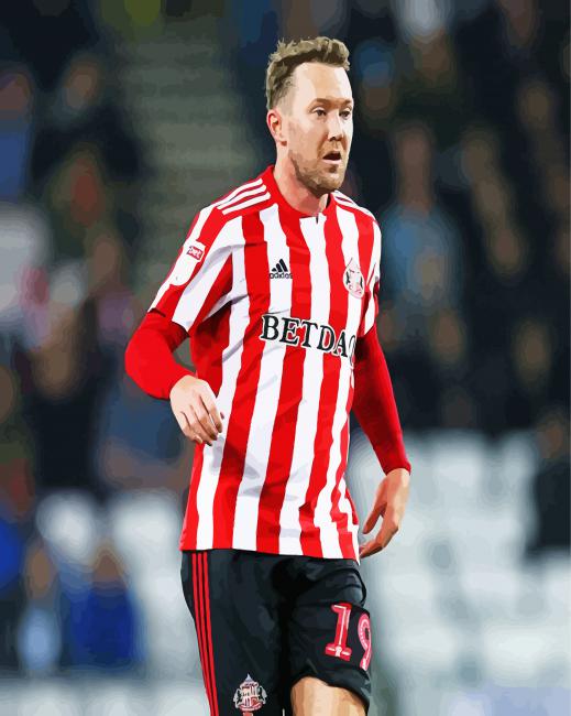 Aiden McGeady Sunderland A F C paint by number